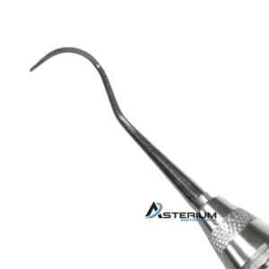 Sonde dentaire manuelle à pointe incurvée, double extrémité, en acier inoxydable, pour diagnostic parodontal, avec poignée ergonomique, pour examen buccal - Product Image 3