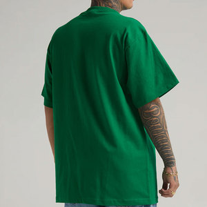 เสื้อยืดโอเวอร์ไซส์หนาน้ำหนักมาก 300GSM ผ้าฝ้ายหรูหรา ทรงหลวมไหล่ตก เสื้อยืดทรงบ็อกซี่สำหรับผู้ชาย ผู้ผลิตเสื้อยืดขายส่งจำนวนมาก - Product Image 2