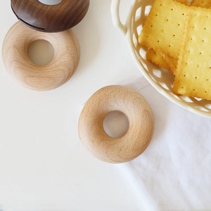 Clip para Bolsas de Madera de Alta Calidad, Hecho a Mano, Artesanía en Madera Natural, 2 Colores Diferentes, Juego de Clips Selladores en Forma de Donut - Product Image 6