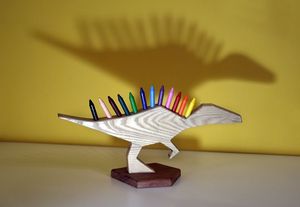 Organizador de Escritorio Compacto de Madera, Portalápices Artesanal de Madera para el Espacio de Trabajo, Porta Lápices de Madera para Estudiantes - Product Image 3