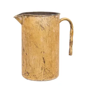 Carafe en métal artisanale de luxe, pichet à eau vintage haut de gamme pour la décoration moderne de la maison, acier inoxydable doré écologique de Zahid Exports - Product Image 1