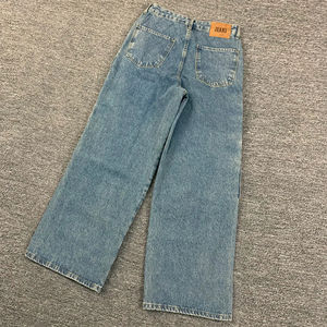 Pantalon cargo en jean décontracté unisexe pour homme, coupe ample, délavé, multi-poches, style travail, extensible, taille mi-haute, nouveau style garçon - Product Image 6