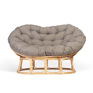 Patio saucer chair set sustainable rattan furniture high quality natural rattan papasan chairs - Product Image 1