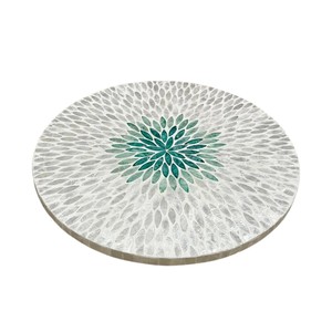 ถาดหมุนฝังเปลือกหอยกาบปะการัง - Product Image 1