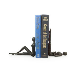 Porte-livres décoratifs élégants en aluminium pour la décoration moderne des bibliothèques et des bureaux - Product Image 1