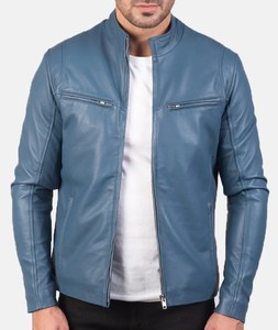 Veste en cuir véritable pour homme, coupe-vent, style motard, vintage, streetwear, mode, fabrication OEM ODM, étiquette privée - Product Image 2