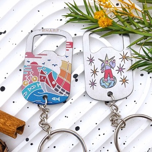 Abrebotellas de cerveza de acero inoxidable personalizado promocional de Metal llavero abridor de botellas de tarjeta de póquer, Marktex - Product Image 4