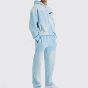 Casual Sunfaded Tracksuit For Men Soft Fabric Modern Athletic Design Suitable For Travel And Daily Wear - Product Image 3