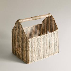 Panier de rangement artisanal en osier, panier organisateur en rotin naturel, panier décoratif pour chambre d'enfant, salle de jeux, rangement de jouets - Product Image 1