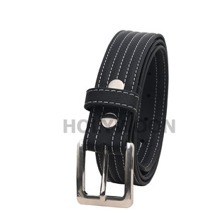 Cinturón de Cuero Genuino Negro para Hombre, Diseño Personalizado, Venta al Por Mayor - Product Image 4