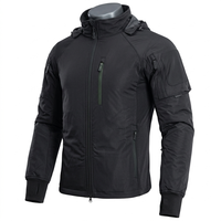 Chaqueta de Hombre para Exteriores, Impermeable, Transpirable, de Forro Polar Sharkskin, Cortavientos, para Senderismo, Camping, Otoño, con Cierre