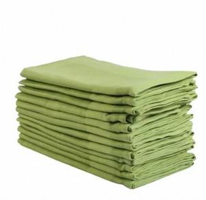 Serviettes en satin riche en coton avec bordure, nappe de table douce, serviettes en satin à finition brillante, linge de table élégant - Product Image 6