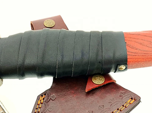 SCL Industrial Grade <b>Viking</b> <b>Axe</b> Handmade High Carbon Steel with Leather Sheath and Wood Handle Outdoor Ragnar <b>Axe</b> - Product Image 4