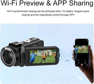 Caméra HDV professionnelle HDV01 SPRITE avec zoom numérique 10X, zoom optique, écran tactile, caméra numérique portable, enregistreur vidéo - Product Image 4