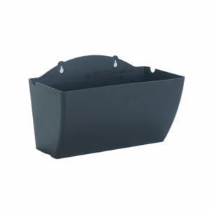 Macetas de Pared de Plástico Negro de 11 Pulgadas con Soporte, Duraderas y Fáciles de Instalar - Product Image 1