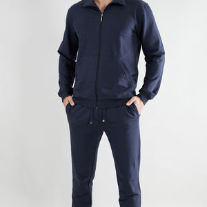 Chándal deportivo personalizado con logotipo para hombre, con cremallera completa, elástico, informal, para entrenamiento. - Product Image 3