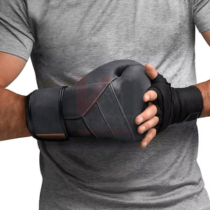 <b>Custom</b> <b>MMA</b> <b>Gloves</b> Genuine Leather Training <b>Gloves</b> for Sparring Grappling Fighting Durable Sports Gear - Product Image 5