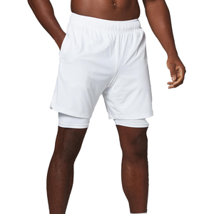 Mens Gym Running Shorts Compression Liner Quick Dry Lightweight Training Athletic Double <b>Layer</b> Canvas Breathable Waterproof - Product Image 1