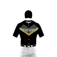 Uniforme de baseball personnalisé avec logo, respirant, en polyester, design sublimé de haute qualité, dernier design, nouveau style