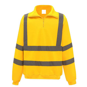 Vestes de travail à capuche zippées réfléchissantes en polaire respirante haute visibilité, chaudes pour l'hiver, certifiées CE, pour hommes - Product Image 1