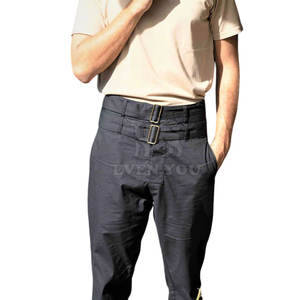 Jean élégant pour homme à double taille, en tissu respirant, coupe confortable, style urbain décontracté, vente en gros - Product Image 2