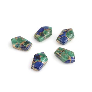 Piedra Preciosa de Cuarzo Natural Azurita Azul Verde de Forma Elegante de 7x15mm Hecha a Mano, la Más Vendida, para Fabricación de Joyería de Cobre al por Mayor - Product Image 3