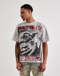 T-shirt décontracté pour homme en coton 100% anti-plis, imprimé sérigraphié 300 GSM, mode hiver - Product Image 1