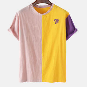 Camiseta de Hombre con Estilo Único, Tela Suave al Tacto y Diseño de Color Sólido que Ofrece un Look Casual y Moderno - Product Image 1