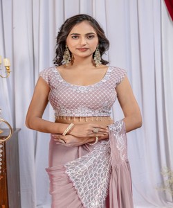 Wholesale Women Ready To Wear <b>Saree</b> Traditional Indian Outfit Boutique Style Party Wear Collection Modest fashion 83354 ST-1165 - Product Image 3