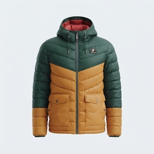 Fournisseur direct d'usine, dernier design, logo personnalisé, veste matelassée pour homme, vêtements décontractés écologiques, style streetwear - Product Image 4