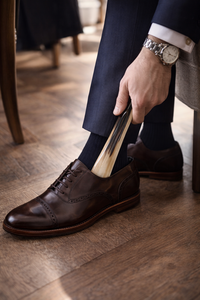 Chausse-pied en corne de buffle de qualité supérieure, fait main, naturel, durable, finition lisse, écologique, aide à la chaussure de luxe, design ergonomique, cadeau - Product Image 4