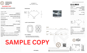 Diamant de laboratoire CVD de 0,65 ct, couleur E, clarté VVS1, taille coussin, certifié IGI pour la fabrication de bijoux, fournisseur en gros - Product Image 5