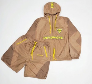 Ensemble de survêtement pour homme en nylon et polyester personnalisé, veste et pantalon de jogging, coupe-vent sportif, ensemble de shorts et vestes pour homme - Product Image 2