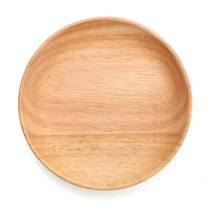 Plateau de service en bois de manguier, forme ronde, pour la cuisine, la maison et la table d'hôtel, plateaux de service pour le thé et le café - Product Image 3