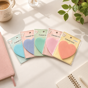 Colorful Plastic Adhesive <b>Memo</b> <b>Pads</b> with Shiny Finish Customizable for Desk Organization and Note Taking - Product Image 5