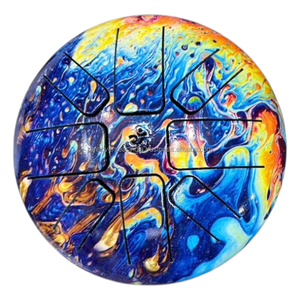 Tambor de Lengüeta de Acero Inoxidable con Diseño Om, Instrumento de Percusión con Técnica de Esmaltado, para Meditación, Yoga y Sanación Sonora - Product Image 2