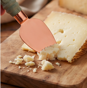 Ensemble de 4 couteaux à fromage en cuivre avec manches en céramique, fourchette à fromage, outils de service, ustensiles de cuisine - Product Image 5