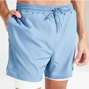 Pantalones Cortos Deportivos Personalizados para Hombre, Transpirables, de Secado Rápido, Cintura Elástica, 100% Poliéster, Alta Calidad, MOQ Bajo - Product Image 6