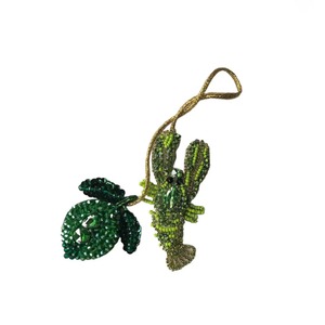 Breloques œil porte-bonheur de style vintage, faites à la main, légères, en perles de verre brodées, motif floral, forme ovale, style mode - Product Image 4