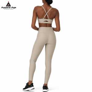 Ensemble de sport et de yoga pour femme, personnalisé OEM, ultra doux, anti-transpiration, taille haute, respirant, résistant aux squats - Product Image 3