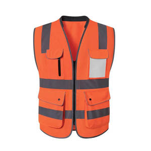Chaleco de Seguridad de Alta Visibilidad, Uniforme de Trabajo Reflectante Unisex de Poliéster para Todas las Temporadas, Uso de Guardia - Product Image 6
