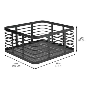 Panier en fer contemporain pour une organisation décorative haut de gamme, panier en métal de luxe pour des collections de décoration intérieure élégantes - Product Image 3