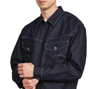 Veste en jean Nexfit Athletics Premium Stone Wash, respirante, teinte en pièce, coupe classique, style décontracté, fermeture boutonnée - Product Image 3