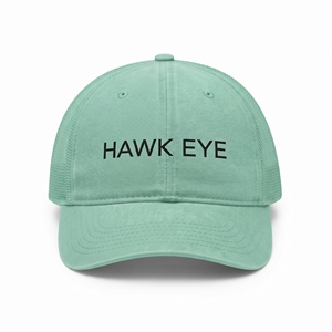 Gorra Trucker de Malla Ojo de Halcón Ajustable Unisex Casual para Primavera Verano con Diseño de Letras Bordadas Frontales de 6 Paneles - Product Image 5
