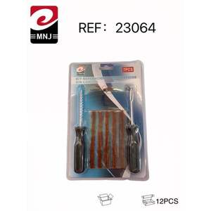 Kit d'outils essentiels pour la réparation de pneus sans chambre à air 12U, kit d'entretien des pneus en déplacement - Product Image 1