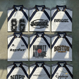 Fabricantes de Ropa en Vietnam, Camisetas Personalizadas con Estampado y Bordado, Estilo Hip Hop, Hombros Caídos, Talla Grande para Hombre, 100% Algodón OCEANA - Product Image 5