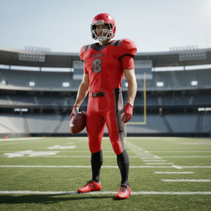 100% High Quality Polyester Mesh Solid Plain Color Adult Sportswear American Football Uniforms Comfortable Whole Sale Full Kits - Product Image 3