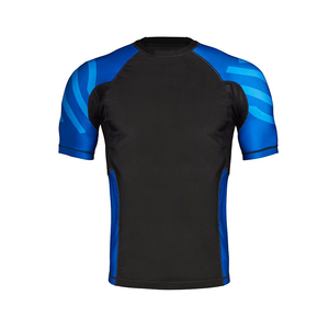 Rashguard MMA à manches courtes personnalisé 2026 en Spandex/Polyester, écologique, respirant, antibactérien, haute qualité, marque privée - Product Image 6