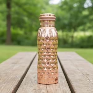 Eco Friendly <b>Copper</b> Luxury <b>Drinking</b> <b>Bottle</b> with Large Capacity-Sustainable Reusable Hydration for Zero Waste Lifestyle Daily Use - Product Image 4
