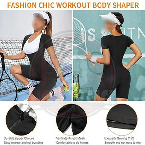 Combinaison amincissante intégrale pour femme, gaine de sudation 3-en-1 pour l'entraînement et la réduction de la graisse abdominale - Product Image 3